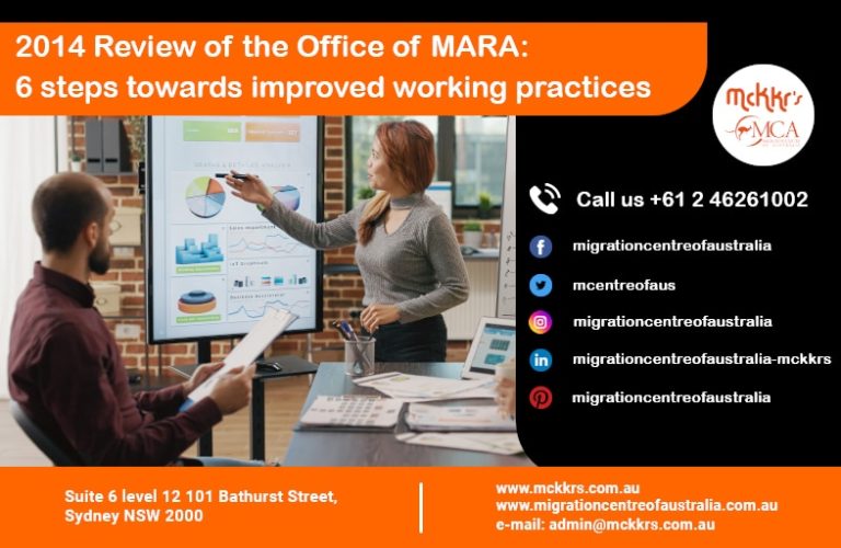 2014 Review of the Office of MARA: 6 steps towards improved working practices