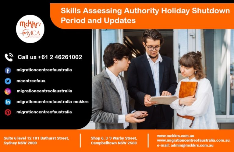Skills Assessing Authority Holiday Shutdown Period and Updates